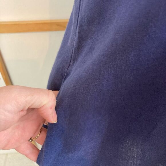 John Lewis & Partners UK V neck linen maxi dress with pockets! - Picture 7 of 12